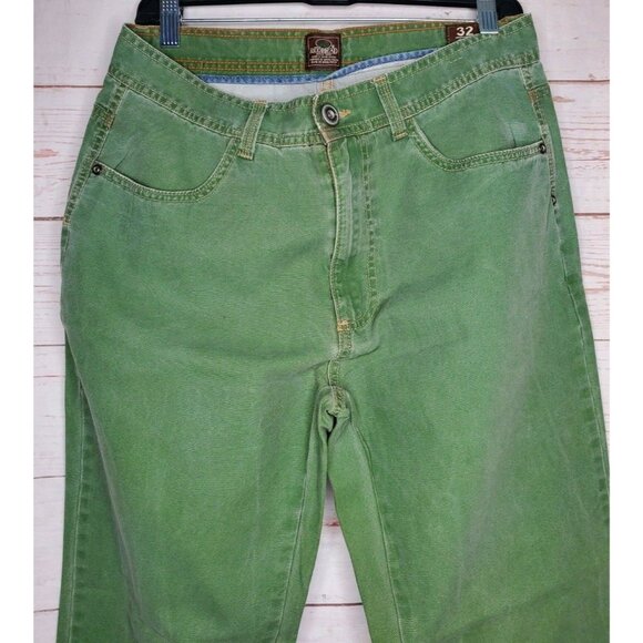 Rare Mint Condition Red Head Green Men’s Zip-Up Jeans Size 31x30.5 – Stylish - Picture 4 of 12